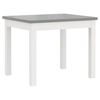 vidaXL Ensemble de table et chaises enfants 3 pcs Blanc et gris MDF