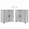vidaXL Ensemble de mobilier de salle de bain 2 pcs Gris Sonoma