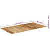 vidaXL Dessus de table 15-16 mm 120x60 cm Bois massif de manguier