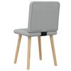 vidaXL Chaises à manger lot de 2 gris clair tissu