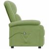 vidaXL Fauteuil inclinable &eacute;lectrique vert clair velours