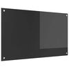 vidaXL Cr&eacute;dence de cuisine Gris fonc&eacute; 100 x 60 cm verre tremp&eacute;