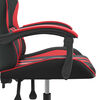 vidaXL Chaise de jeu Noir et rouge Similicuir