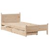 vidaXL Cadre de lit sans matelas 75x190 cm bois de pin massif