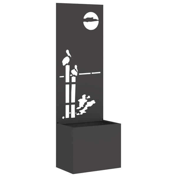 vidaXL &Eacute;cran de confidentialit&eacute; de jardin Fretwork Noir 50 x 140 cm