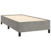 vidaXL Sommier &agrave; lattes de lit et matelas Gris clair 80x200 cm Velours