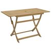 vidaXL Table pliable de jardin 120x70x75 cm bois d'acacia solide