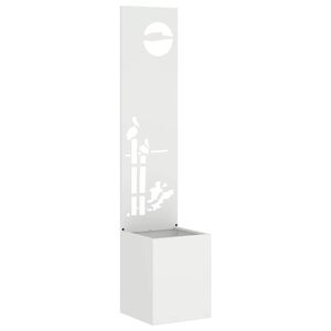 vidaXL &Eacute;cran de confidentialit&eacute; de jardin Blanc 32 x 32 x 150 cm
