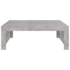 vidaXL Table basse gris béton 100x100x35 cm bois d'ingénierie