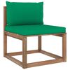 vidaXL Salon palette de jardin 3 pcs et coussins Bois de pin impr&eacute;gn&eacute;