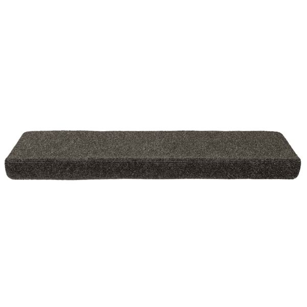 vidaXL Tapis d'escalier autocollants 30 pi&egrave;ces 65 x 21 x 4 cm Anthracite Bord rectangulaire