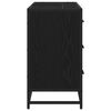 vidaXL Cabinet de salle de bain avec tiroir Ch&ecirc;ne noir 80 x 33 x 60 cm