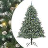 vidaXL Sapin de No&euml;l artificiel Vert 240 cm PVC, plastique et acier