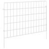 vidaXL Cl&ocirc;ture de jardin avec piquets 12 pc 75 x 50 cm Acier galvanis&eacute;