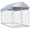 vidaXL Chenil d'ext&eacute;rieur avec toit pour chiens 200x100x125 cm