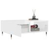 vidaXL Table basse blanc brillant 90x60x35 cm bois d'ing&eacute;nierie