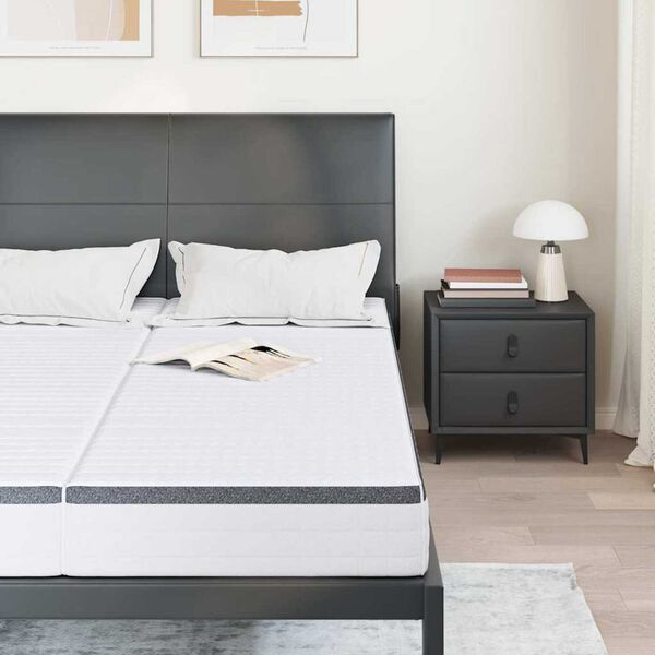 vidaXL Matelas 2 pcs Blanc et Gris 80 x 200 cm Printemps Bonell