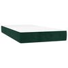 vidaXL Sommier &agrave; lattes de lit avec matelas Vert fonc&eacute; 90x190 cm