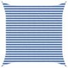 vidaXL Voile d'ombre Bleu et Blanc 3,6 x 3,6 m HDPE