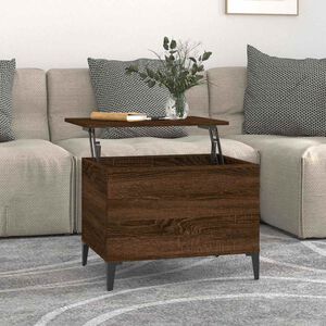 vidaXL Table basse Ch&ecirc;ne marron 60x44,5x45 cm Bois d'ing&eacute;nierie