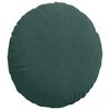 vidaXL Coussins de si&egrave;ge 2 pcs Vert fonc&eacute; &Oslash; 40 x 13 cm Velours