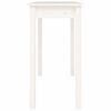 vidaXL Table console Blanc 110x40x75 cm Bois massif de pin