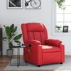 vidaXL Fauteuil de massage inclinable rouge similicuir