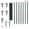 vidaXL Cl&ocirc;ture euro Acier 10x1,5 m Vert