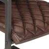 vidaXL Chaises à manger cantilever lot de 2 marron cuir véritable