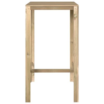 vidaXL Meubles de bar de jardin 3 pcs Bois de pin imprégné