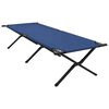 vidaXL Lit de camping pliant 2 pcs Bleu 210 x 80 x 46 cm Tissu Oxford