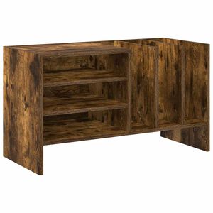 vidaXL Meuble &agrave; vinyles Ch&ecirc;ne fum&eacute; 78,5 x 35 x 45 cm Bois d'ing&eacute;nierie