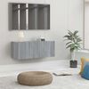 vidaXL Meuble TV sonoma gris 80x30x30 cm bois d'ing&eacute;nierie