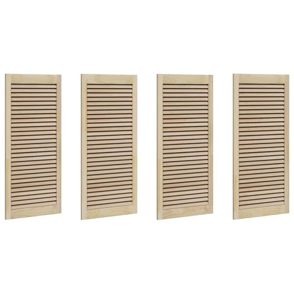vidaXL Porte de Cabinet avec porte 4 pcs Naturel 140.5 x 2 x 59.5 cm