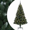 vidaXL Arbre de No&euml;l Artificiel avec Boule 180 cm 300 LED Blanc chaud