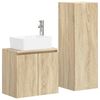 vidaXL Ensemble de mobilier de salle de bain 2 pc Ch&ecirc;ne Sonoma
