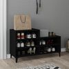 vidaXL Armoire &agrave; chaussures Noir 102x36x60 cm Bois d'ing&eacute;nierie