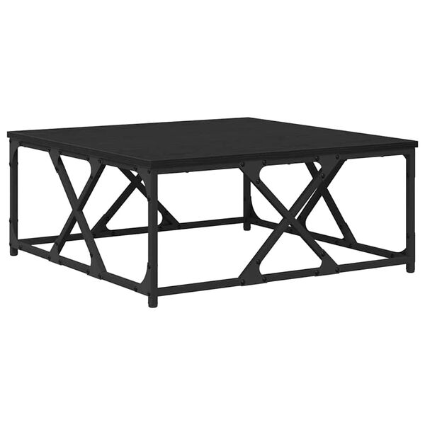 vidaXL Table basse Ch&ecirc;ne noir 70 x 70 x 30 cm Bois d'ing&eacute;nierie