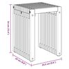vidaXL Table d'appoint de jardin 3 pcs Marron 33 x 44,5 x 51 cm