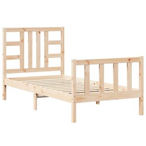 vidaXL Cadre de lit sans matelas 90x190 cm bois de pin massif