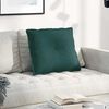 vidaXL Coussin de Dos Vert fonc&eacute; 60 x 19 x 50 cm tissu