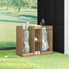 vidaXL Armoire de Golf Uni Ch&ecirc;ne artisanal 102 x 45 x 85,5 cm