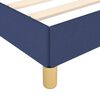 vidaXL Cadre de lit sans matelas bleu 120x190 cm tissu