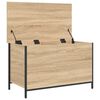 vidaXL Banc de rangement ch&ecirc;ne sonoma 80x42,5x50 cm bois d'ing&eacute;nierie