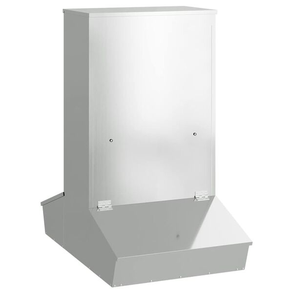 vidaXL Distributeur de porcs Argent 82 x 51 x 91,5 cm Acier galvanis&eacute;