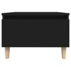 vidaXL Table d'appoint Noir 50x46x35 cm Bois d'ingénierie