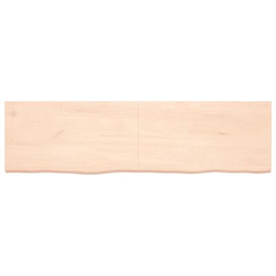 vidaXL Dessus de table 180x50x(2-4) cm bois de chêne massif non traité