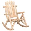 vidaXL Chaise &agrave; bascule de jardin 69x96x101 cm bois massif d'&eacute;pic&eacute;a