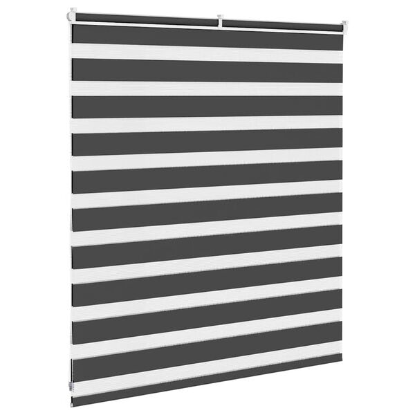 vidaXL Store z&egrave;bre noir 135x100 cm largeur du tissu 130,9 cm polyester