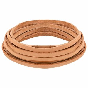 vidaXL Sangle en Cuir Marron Clair 200 x 0,6 cm Cuir